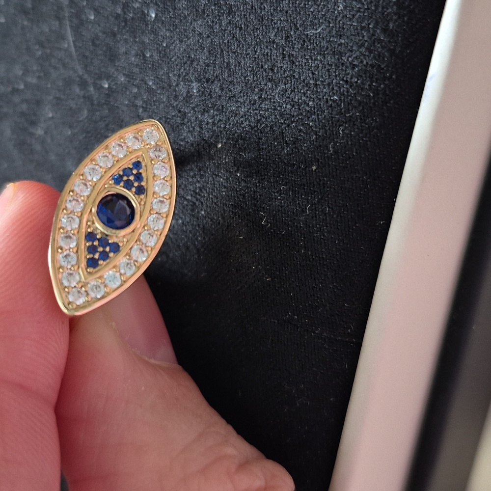 ⚡️Sale Elegant Gold and Blue Eye Ring - Picture 3 of 6